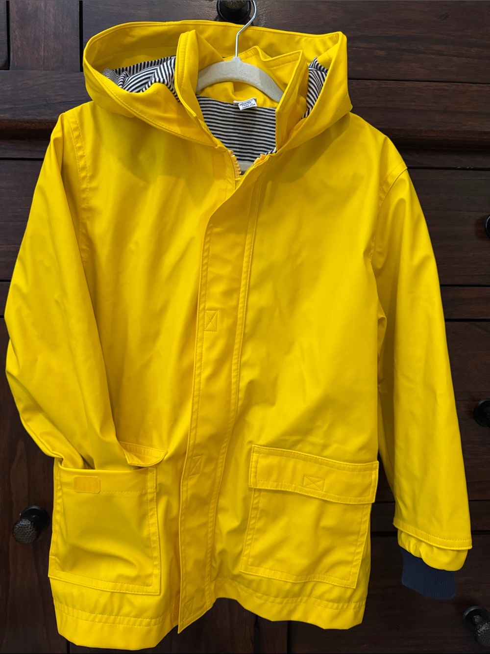 Petit Bateau Bright Yellow Hooded Raincoat